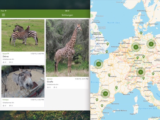 Wilde Tiere und Spuren PRO iPad app afbeelding 5