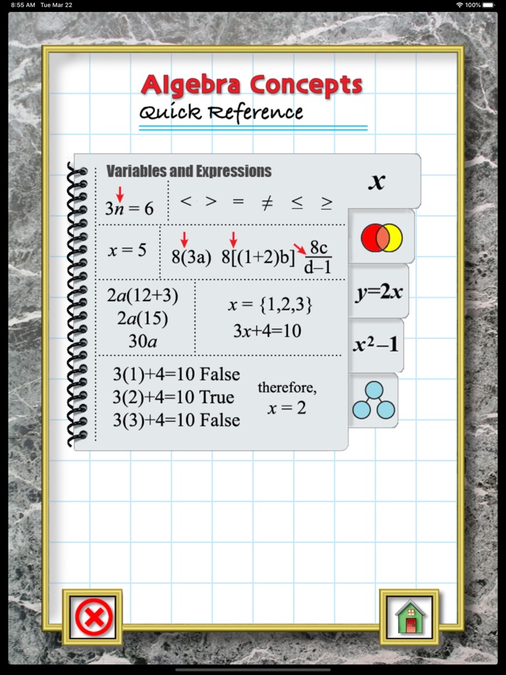 #6. Algebra Concepts for iPad (iOS) 由: Ventura Educational Systems