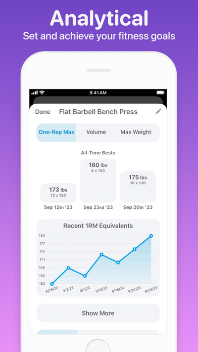 Weightlifting App Screenshot