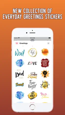 Game screenshot Everyday Greetings Stickers! apk