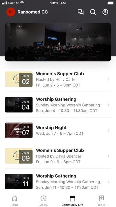 Ransomed Community Church Screenshot