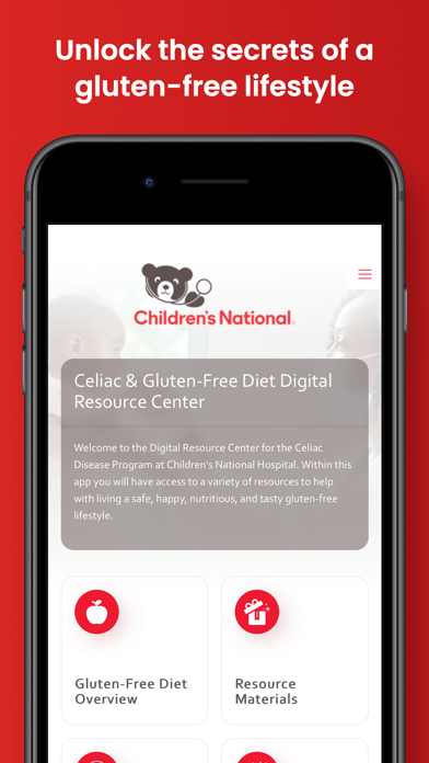 CNH Gluten Free Resources Screenshot