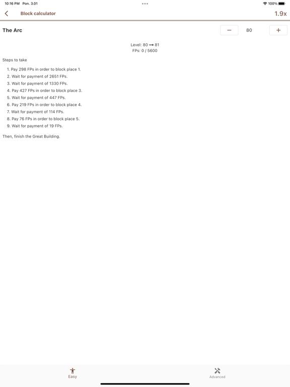 Bathory Calculator iPad screenshot 4 - Utilities app