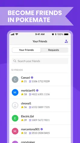 Game screenshot PokeMate - Friends & Clans hack