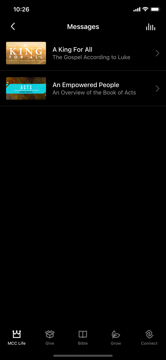 Mission Community Church App