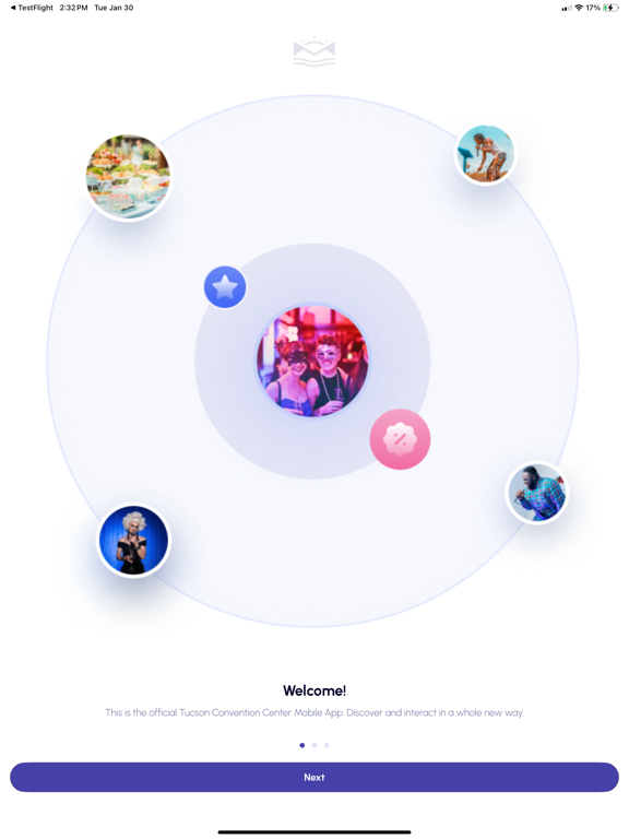 Tucson Convention Center App iPad screenshot 1 - Entertainment app