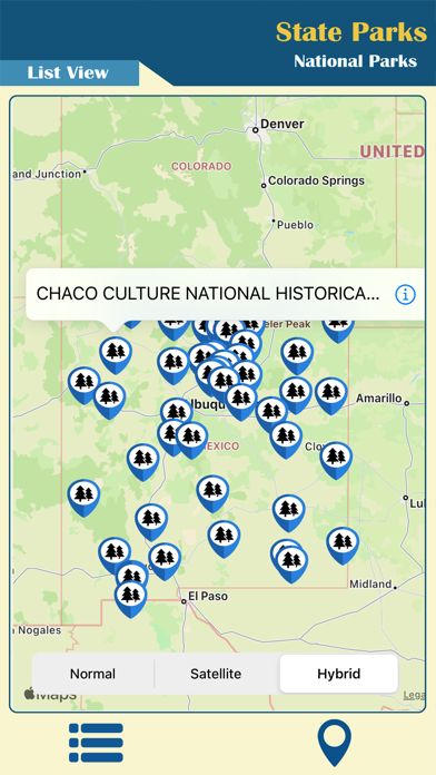 New Mexico State Parks Guide Screenshot