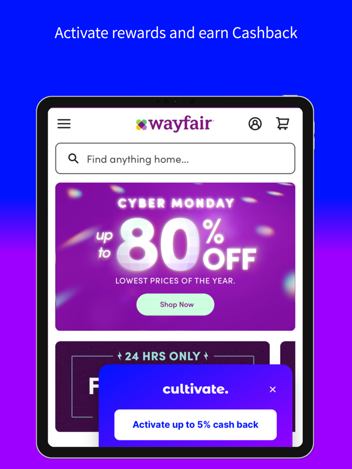 Cultivate  Origin  Cash Back