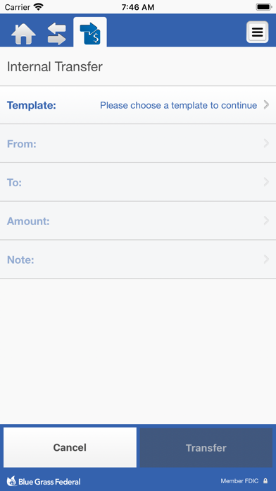 Blue Grass Federal Business Screenshot