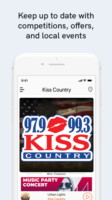 Kiss Country 97.9 and 99.3 Screenshot