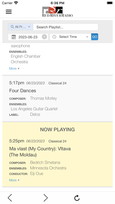 Red River Radio Screenshot