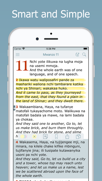 Screenshot #1 pour Biblia Takatifu－Swahili Bible