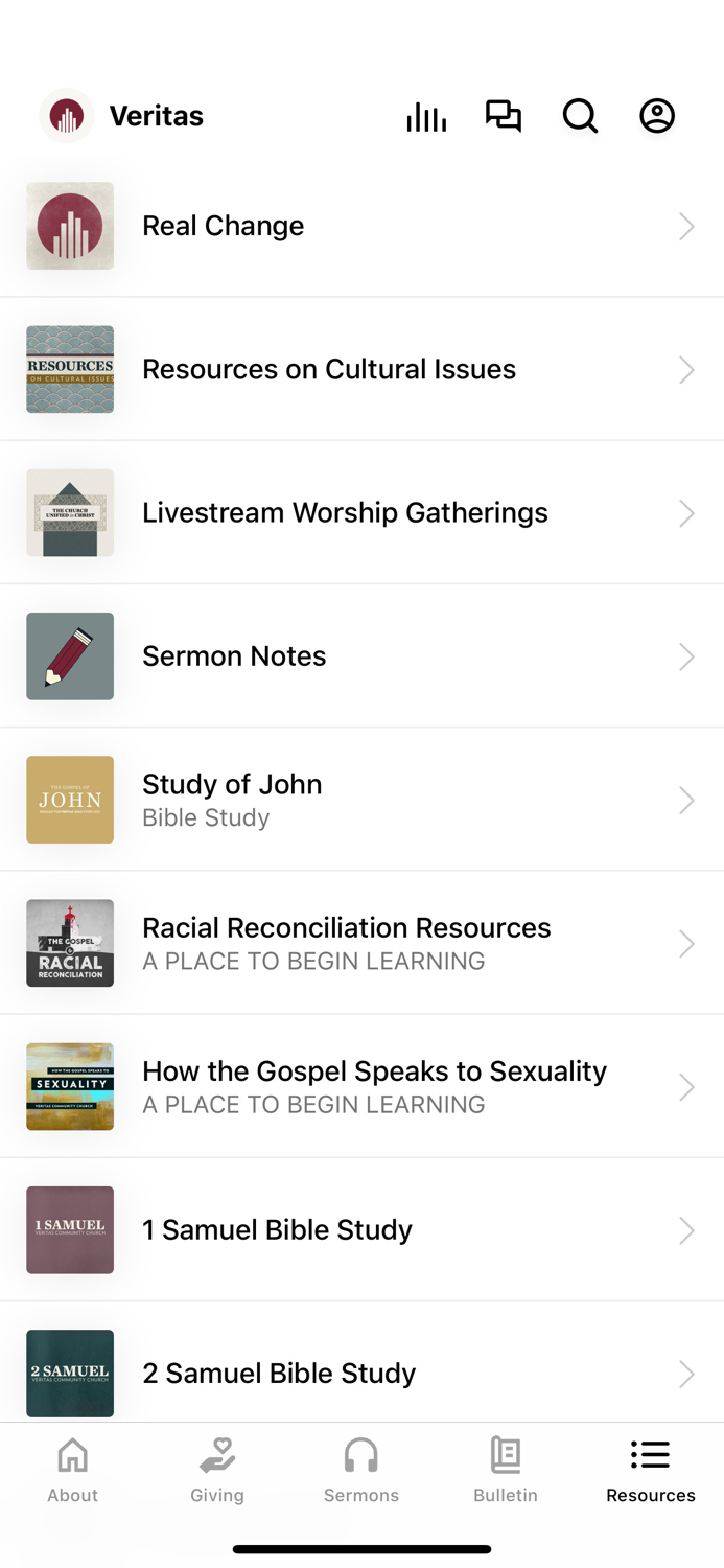 Veritas Community Church App