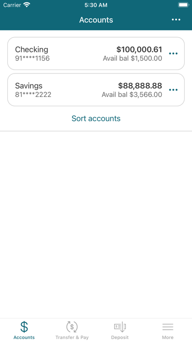 Iowa State Savings Bank Screenshot