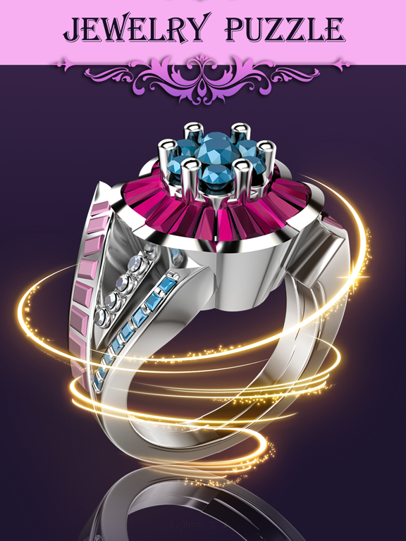 Jewels World 3D - Art Puzzle iPad screenshot 4 - Entertainment app