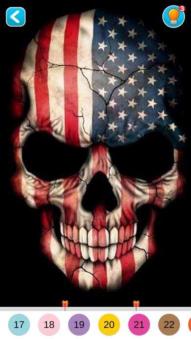 America Tattoo Color by Number Screenshot