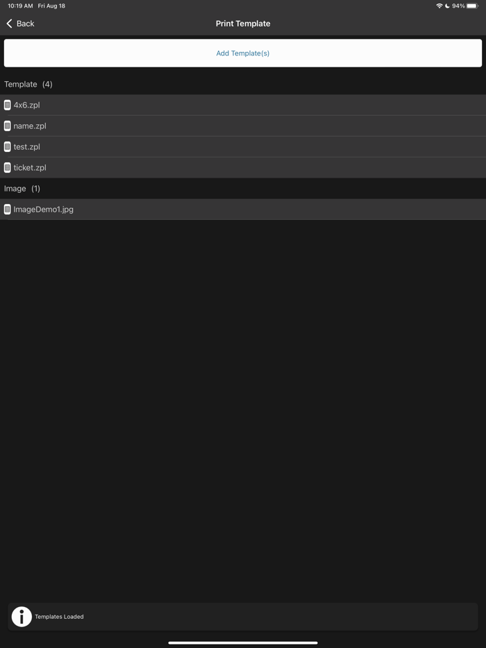 Zebra Printer Setup Utility