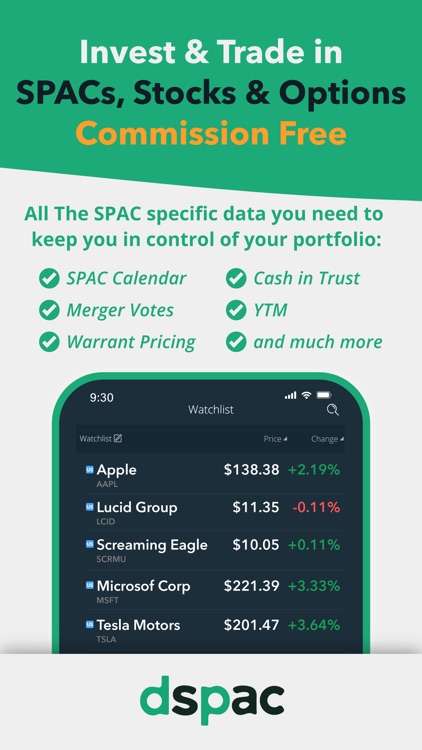 dSPAC: Invest & Trade