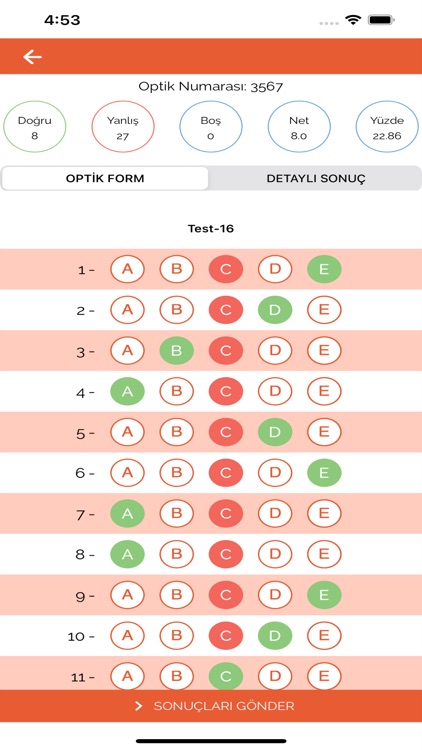 Kronometre Optik Okuma