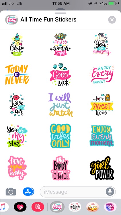 All Time Fun Stickers