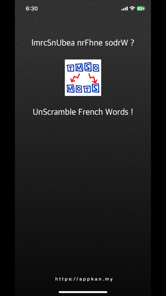 UnScramble French Words - 1.1 - (iOS)