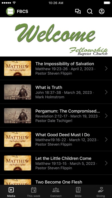 Saskatoon Fellowship Baptist Screenshot