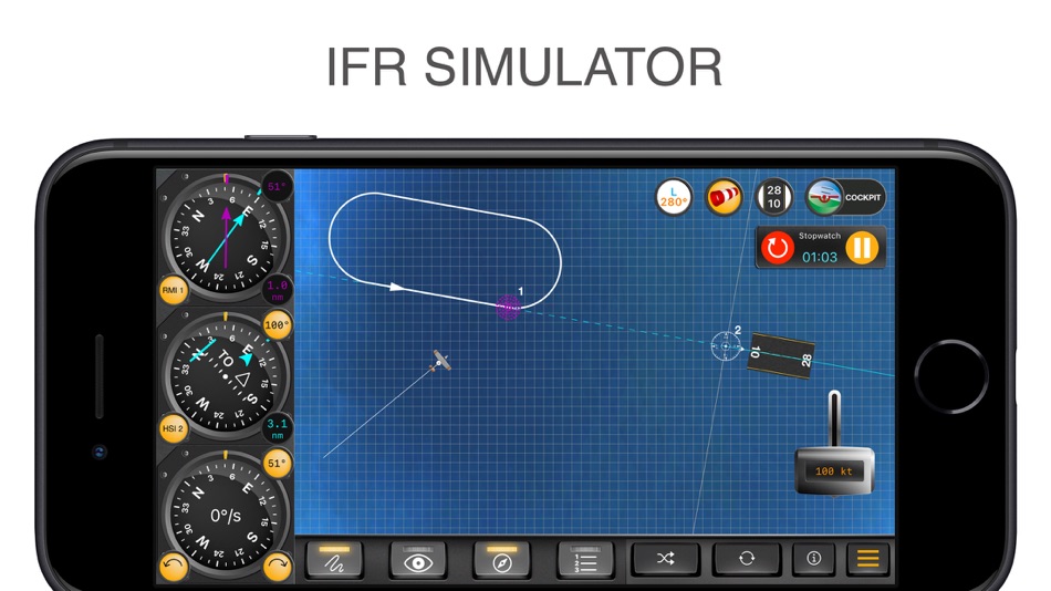 #1. IFR Flight Trainer Simulator (iOS) 由: Flygo-Aviation Ltd