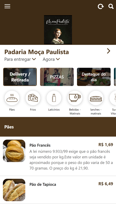 Padaria Moça Paulista Screenshot