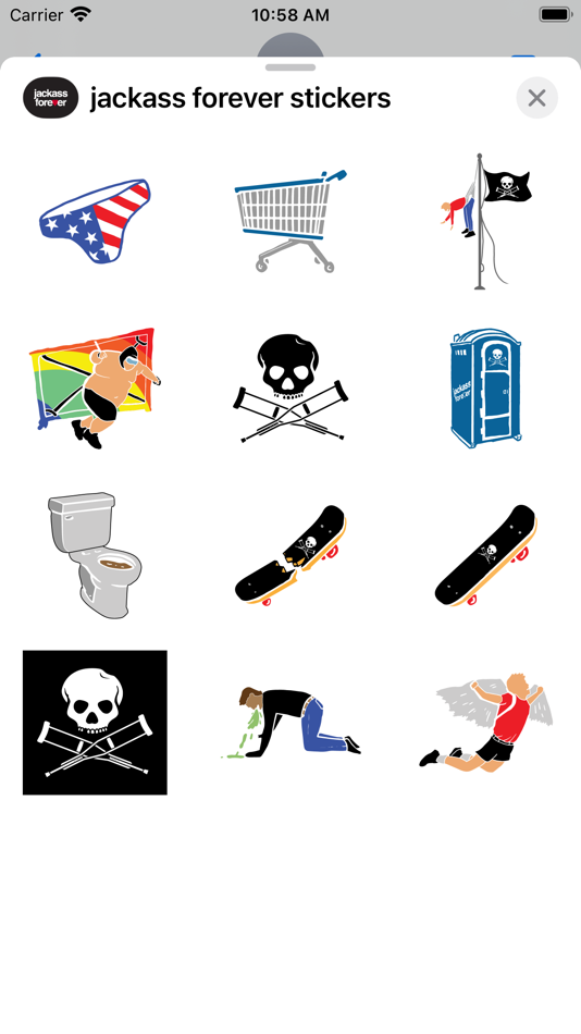 jackass forever stickers - 1.0 - (iOS)