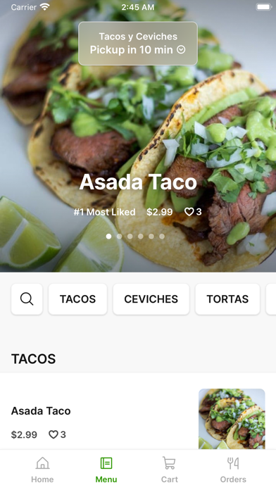 Tacos y Ceviches Screenshot