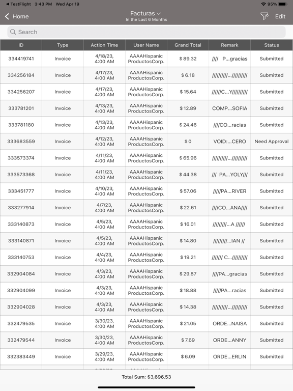 Hispanic Productos iPad screenshot 1 - Business app