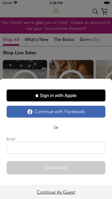 Sunkissed Boutique Screenshot