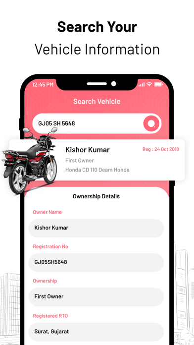 RTO Vehicle Info : India Screenshot