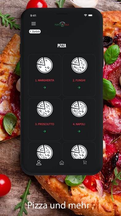 Punto Italia Pizzakurier Screenshot