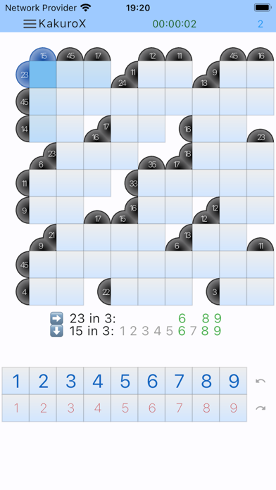 KakuroX screenshot 1