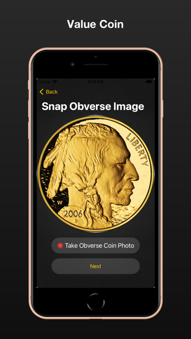 Coin Snap: Coin Identifier. Screenshot