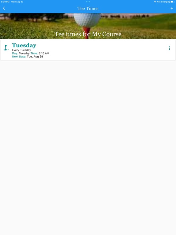 Golfers and Commissioners App iPad screenshot 2 - Sports app