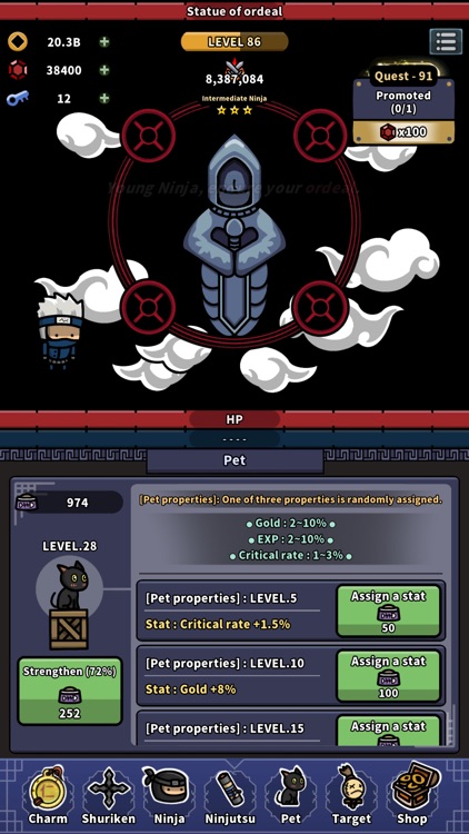 Fiery Ninja : Idle RPG screenshot-3