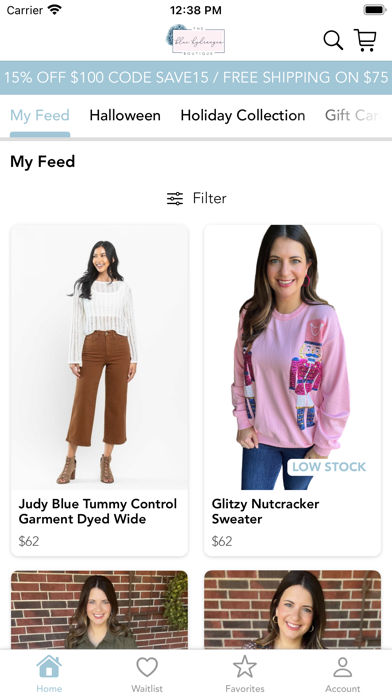 The Blue Hydrangea Boutique Screenshot