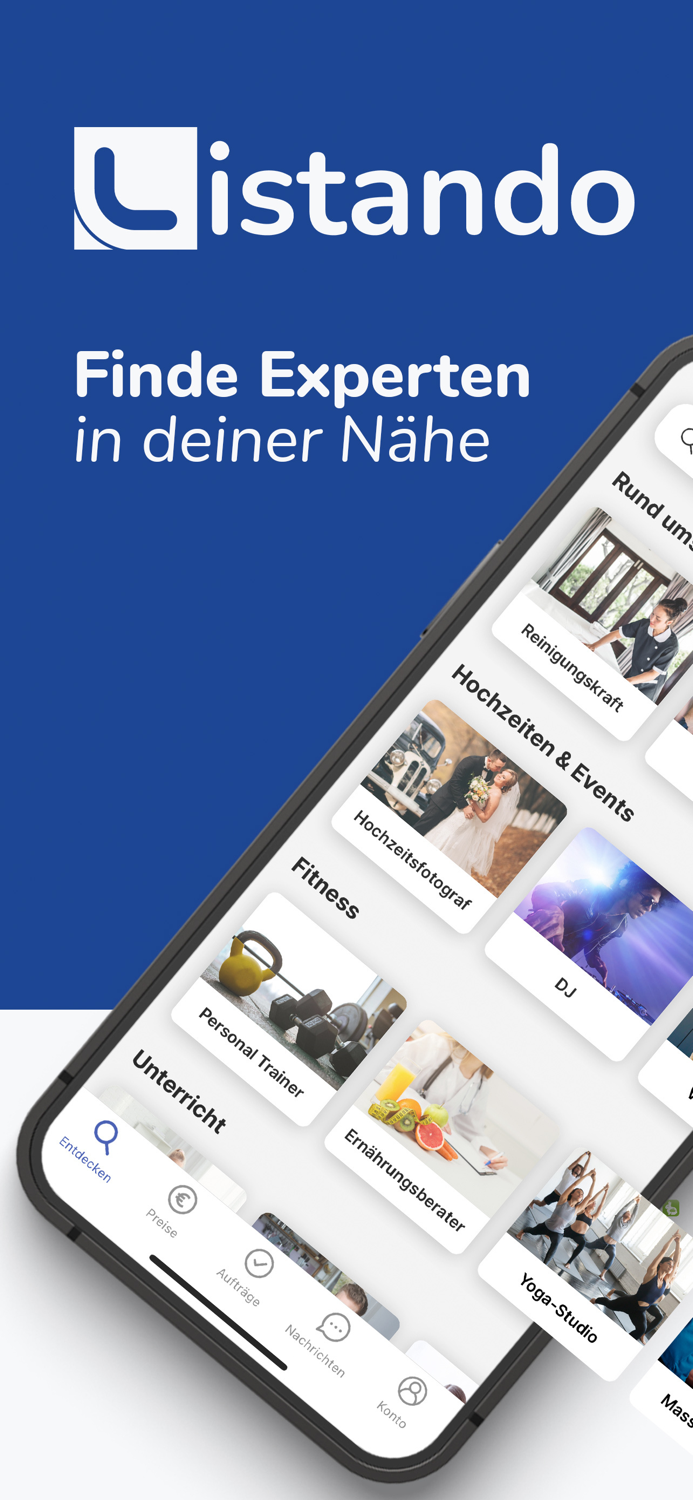 Listando Dienstleister finden