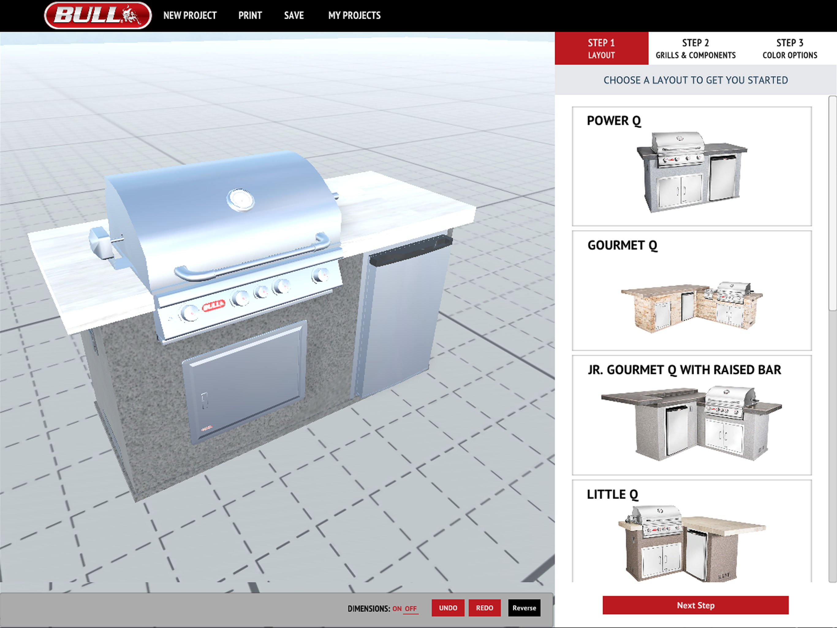 3D Outdoor Kitchen Designer