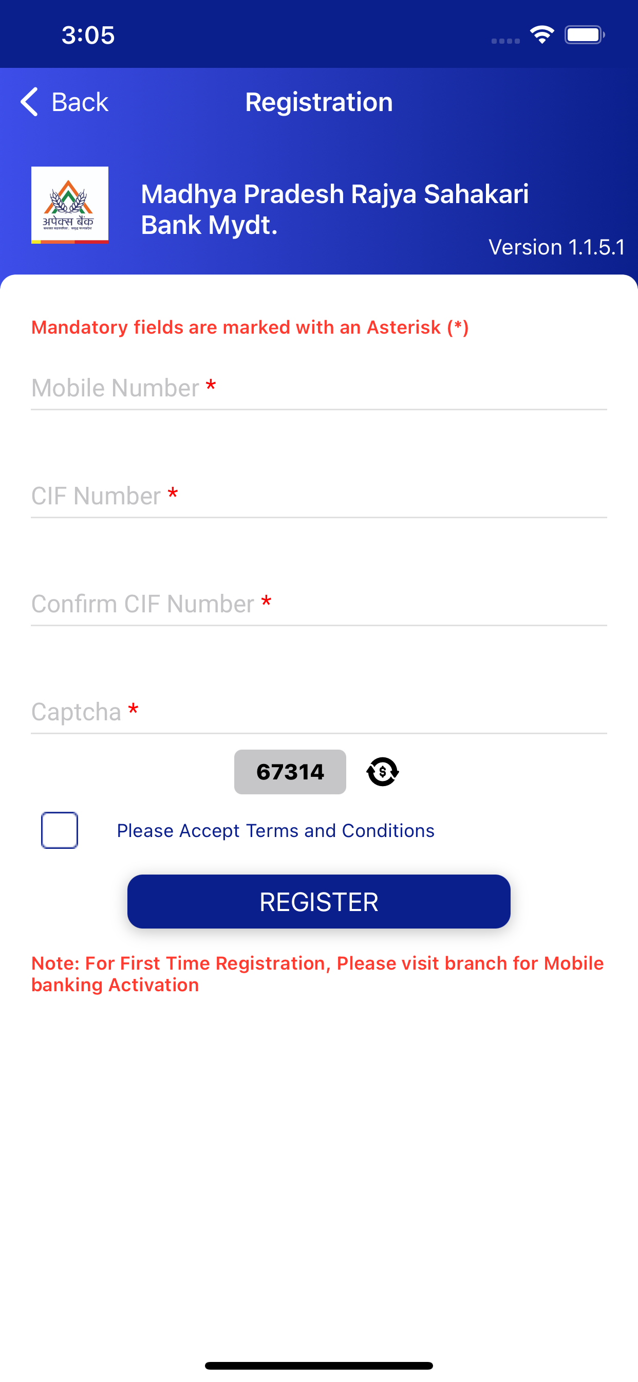 M.P APEX Mobile Banking