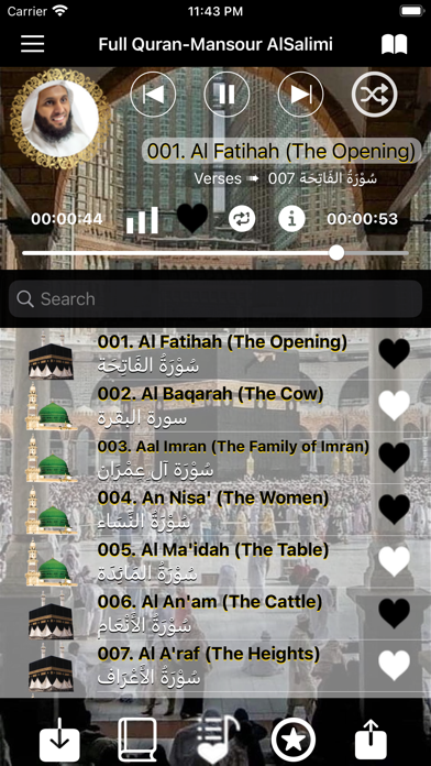 Quran Audio Mansour Al Salimi Screenshot
