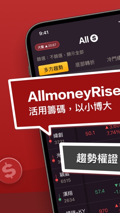 Allmoney趨勢權證 Screenshot