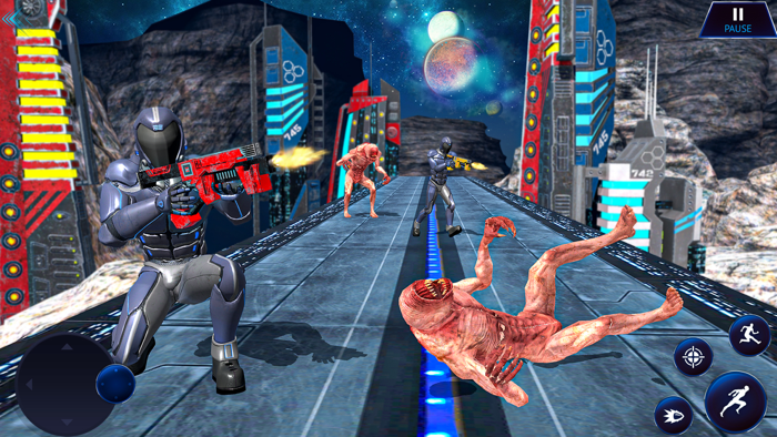 Cyber Space Scifi War Robots