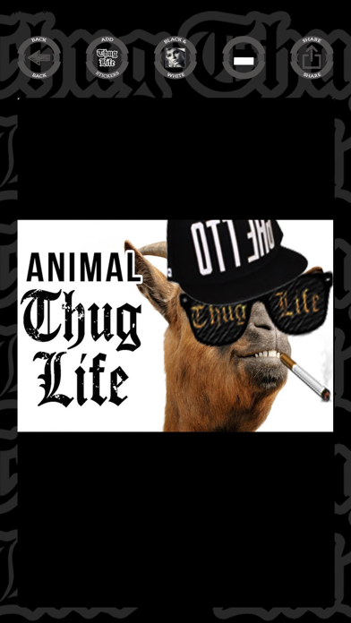 Thug life photo stickersのおすすめ画像1