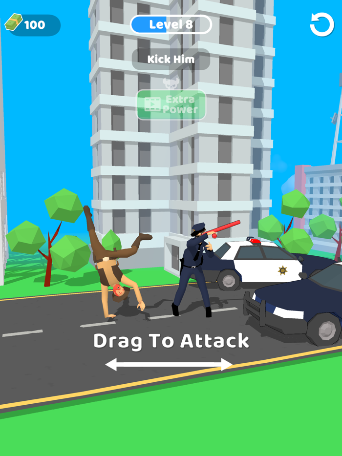 Slow Mo Fight Parkour Games