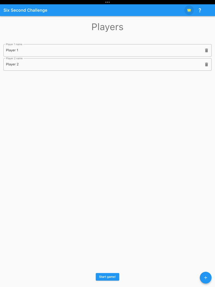 6 Second Challenge Party Game