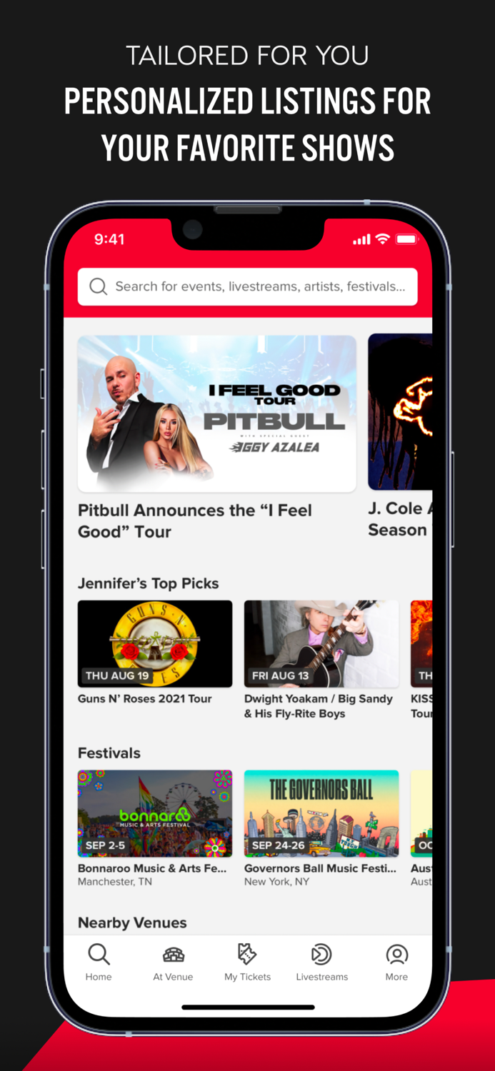 Live Nation – For Concert Fans