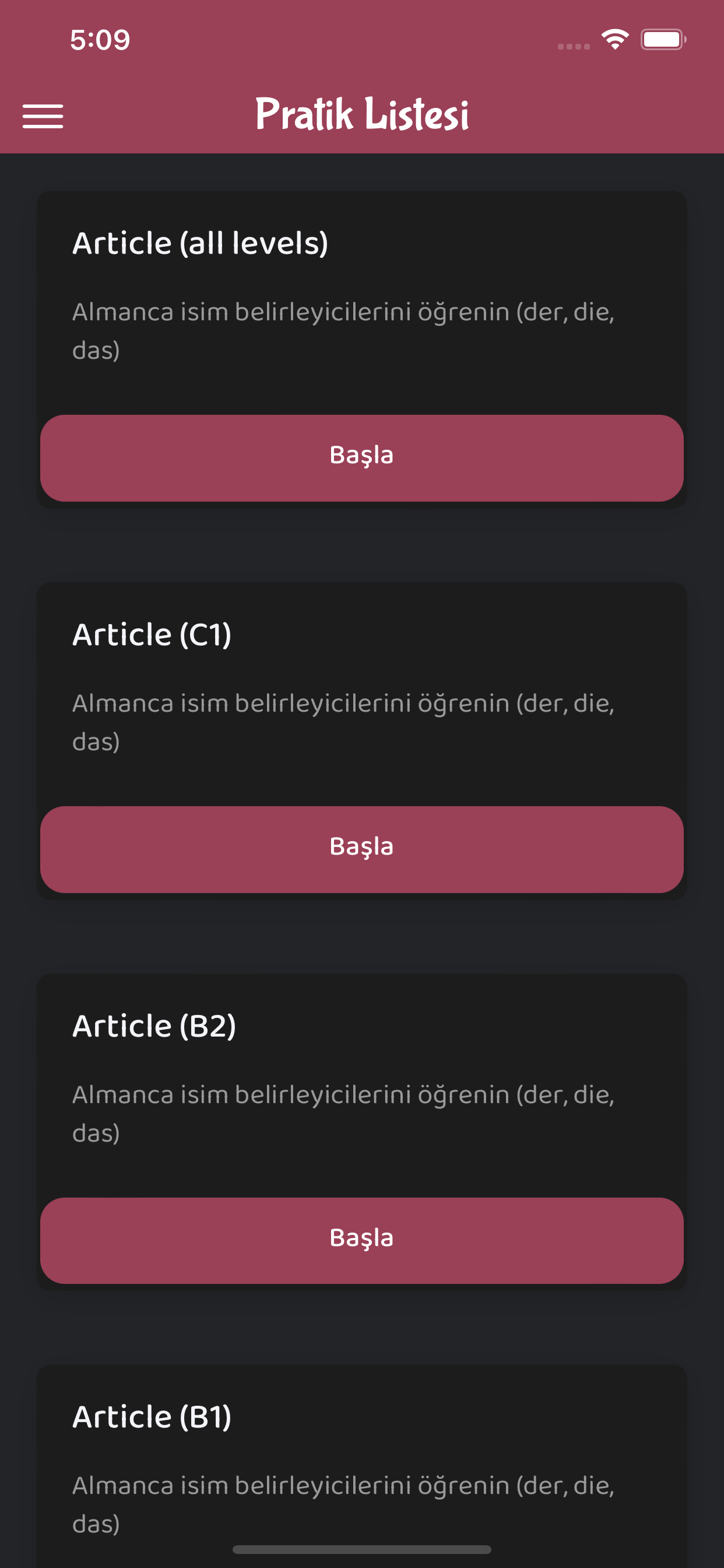Almanca Türkçe